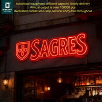 Tube lumineux néon LED rouge pour la décoration de bar et de cave à homme