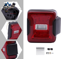 Populaire aftermarket auto accessoires feu arrière led rouge feu arrière remplacement ABS feu arrière pour wrangler jl 17 +