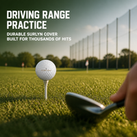 Balles de golf Surlyn 2 pièces durables 392 fossettes pour practice, tournoi, logo personnalisé, OEM, vente en gros