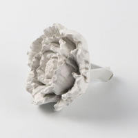Diffuseur d'huiles essentielles parfumées pour voiture et maison, en porcelaine artisanale de luxe, en forme de pivoine, vente en gros