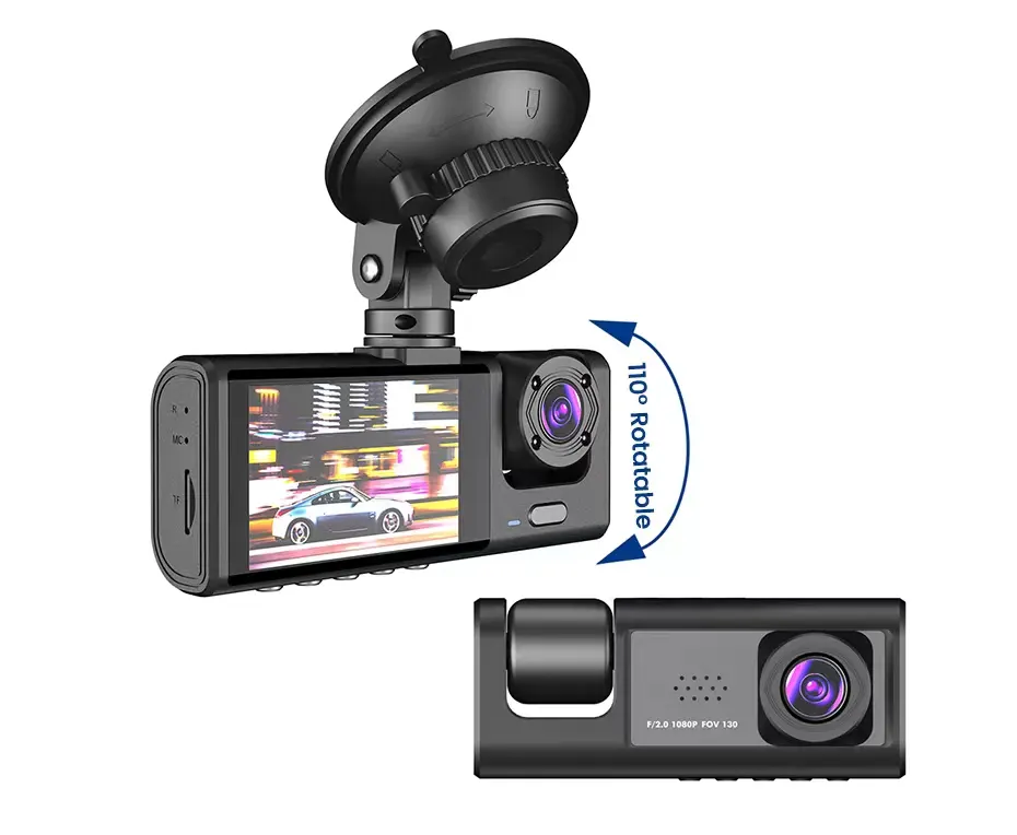 Tela IPS Car Dash Cam 1080P Gravador DVR Dashcam com WiFi G-Sensor Gravação de circuito Monitoramento de estacionamento câmera