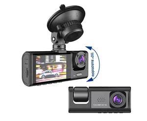 كاميرا لوحة عدادات السيارة بشاشة IPS بدقة 1080 بكسل مسجل فيديو رقمي مدمج كاميرا لوحة عدادات مزودة بمستشعر WiFi G كاميرا لدورة التسجيل ورصد وقوف السيارات