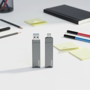 全新环保可重复使用金属双接口 USB 3.2 Gen1 闪存盘 64GB-512GB 80MB/S 读取速度，带 2 年保修 - Product Image 2