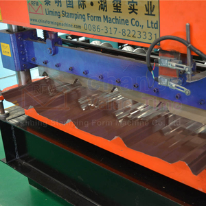 Hebei Liming Tr4 Tr5 Tr6 Farbige Dachblech-Rollformmaschine Trapezblech-Coil Metallblech Kaltwalzformmaschine - Product Image 2