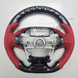 Volante Deportivo de Fibra de Carbono y Cuero Perforado con LED para Honda CRV, Venta al Por Mayor - Product Image 6