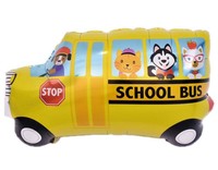 Sac à dos pour crayons, ballons bus scolaire, ballons de rentrée scolaire, sac de remise de diplôme en aluminium, ballon