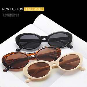 Gafas de Sol Redondas Negras Vintage de Alta Calidad con Logotipo Personalizado al por Mayor, Gafas de Sol Ovaladas con Marco Pequeño para Mujer - Product Image 3