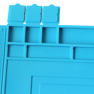 Soldeerstationmat Siliconen werkmat Hittebestendig 932 ° F Antistatische magnetische mat voor reparatie van elektronische telefoons, laptops en horloges - Product Image 2