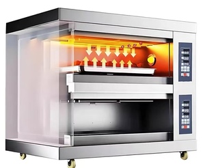 Four électrique commercial à 2 niveaux avec 4 plateaux et étagère, contrôle numérique, 380V, pour boulangerie, pizza, pâtisserie, <span class=keywords><strong>bon</strong></span> prix - Product Image 4