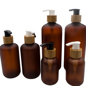 Bouteilles vides en plastique PET noir pour shampoing et lotion, 100ml, 120ml, 250ml, 500ml, pour emballage cosmétique - Product Image 4