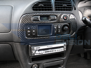 Para Mitsubishi Lancer Evolution 5 6 CP9A 1998-1999, Marco de Radio de Fibra de Carbono, Panel de Consola - Product Image 2