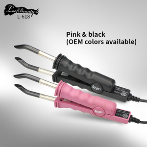 Support professionnel en gros d'usine Logo personnalisé Fusion kératine colle connecteur de fusion <span class=keywords><strong>Extension</strong></span> de cheveux fer - Product Image 2