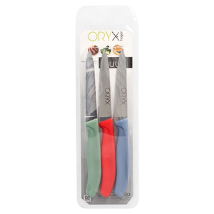 Coltello da cucina Nuuk, lama in acciaio inossidabile, 9 cm. Colori Assortiti (Confezione Blister da 3 Pezzi) - Product Image 5