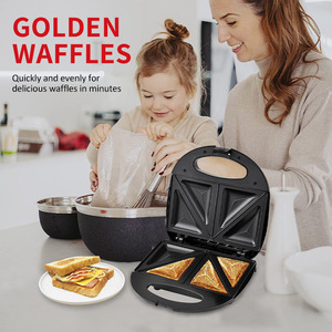 Sokany Sandwich <b>Maker</b> Electric Non-Stick 3-Slice Toaster Griddle For Breakfast Cooking - Product Image 2