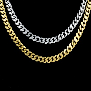 Collar de Acero Inoxidable Grueso Impermeable Estilo Hip Hop, Joyería Chapada en Oro de 18K, Cadena de Eslabones Cubanos para Hombre y Mujer - Product Image 2