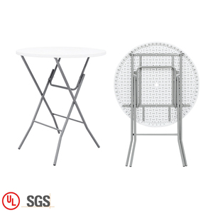 Portatile a casa di Plastica 95 CENTIMETRI Rotonda <span class=keywords><strong>Bar</strong></span> per La Colazione Da Pranzo Tavolo Pieghevole Mobili, 110 CENTIMETRI di Altezza - Product Image 1