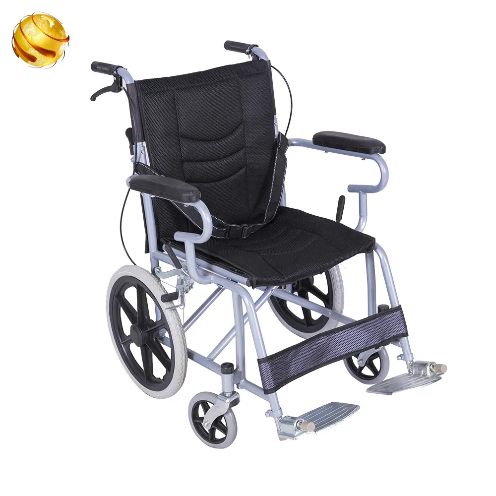 2023 Basic model economy coated steel manual light weight folding wheel cheap wheelchairs for Chinese manufacturer