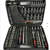 Juego de Herramientas Mecánicas Manuales de 216 Piezas, Kit de Llaves de Alto Torque Portátil, Estuche Rígido, Mantenimiento de Automóviles y Motocicletas, Multifuncional, Plástico GS