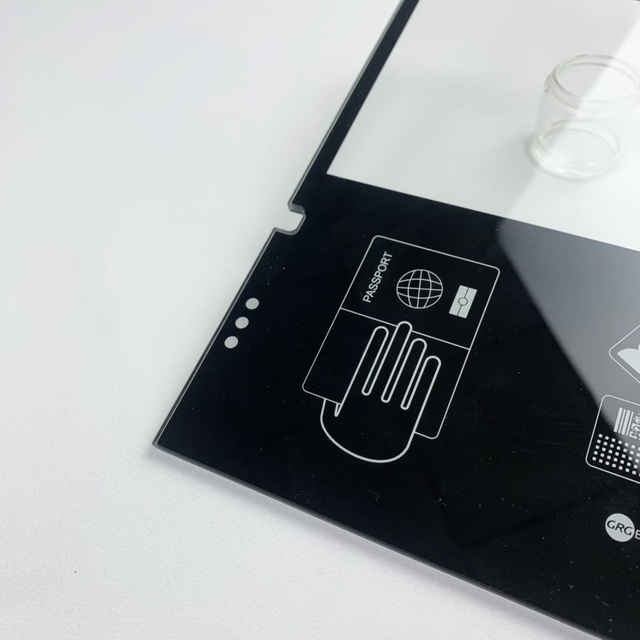 Custom Cut Thin Corning Gorilla Glass Silk Screen Printing Touch Screen Tempered Glass