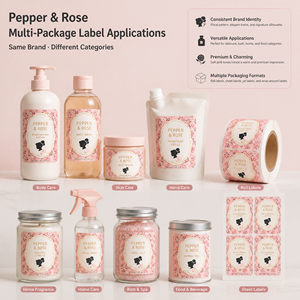 Etiqueta para Botellas de Productos Químicos de Uso Diario, Rollo de Etiquetas Resistentes al Agua para Detergentes, Impresión Offset - Product Image 3