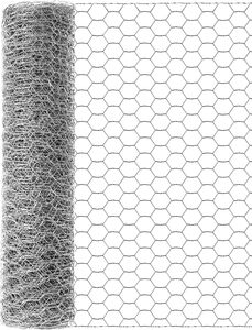 XBY Garden Poultry Chicken <strong>Wire</strong> <strong>Netting</strong> Garden Fence Animal Barrier, Chicken <strong>Wire</strong> for Crafts, 1 Inch Mesh - Product Image 6
