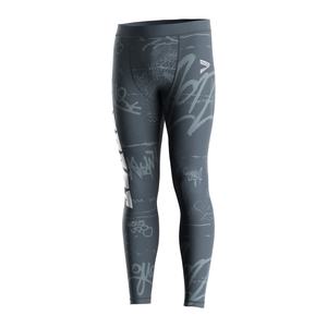 Pantalones de Compresión de Alto Rendimiento para Hombre, Transpirables, de Secado Rápido, con Costuras Planas para Grappling y Golpes - Product Image 1