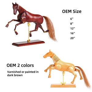 Manekin Kuda Kayu Berkualitas Tinggi 6,8,12,16,20 Inci untuk Sumber Daya Pengajaran Menggambar dan Melukis - Product Image 3