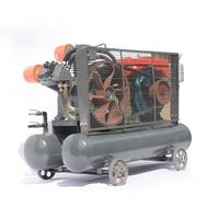 Compresor de Aire Portátil de Pistón Diésel, Bomba de 2.8m/Min, Demolición de Hormigón, 5 bar, Grado Industrial, Silencioso, Tanque de 200L, de Fábrica