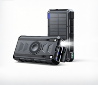 Sac de charge solaire grande capacité 20000mAh 35W avec interfaces Type-C intégrées, matériau ABS, charge rapide, prise universelle