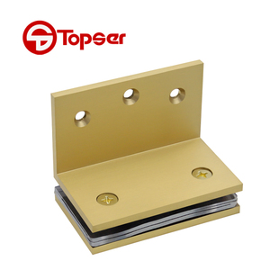 Wall Mount 90 độ cửa kính cố định kẹp <span class=keywords><strong>Bracket</strong></span> phù hợp phòng tắm Màn hình pivot bản lề - Product Image 1