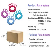 Anillo de Silicona para Estiramiento de Dedos, Fabricado en Zhejiang, Talla Única, 20-30lbs, Doble Resistencia, Entrenador de Fisioterapia, OEM Personalizado
