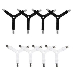 Bed Sheet Fasteners – Crisscross Elastic Straps, Adjustable, Non-Slip – Hold Fitted Sheets, Mattress Protectors, <b>Sofa</b> <b>Covers</b> Tig - Product Image 6