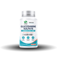 Capsules de Glucosamine Sulfate, Chondroïtine et MSM, Complément de Soutien Articulaire Haute Concentration, OEM ODM Marque Privée, Sans OGM et Sans Gluten