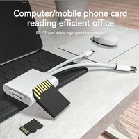 Lector de Tarjetas SD y TF Externo Elinkfa 4 en 1 Tipo-C USB3.2 para iPhone y PC
