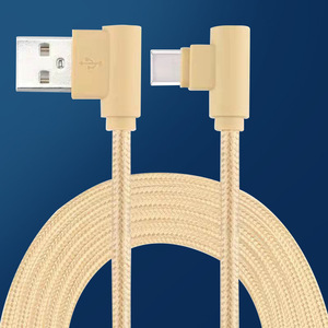 New khuỷu tay Cáp dữ liệu nylon bện nhanh chóng sạc điện thoại di động sạc cáp USB/Mini USB/Type-C Kết nối vật liệu PVC - Product Image 3
