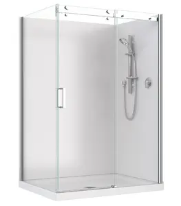 Schnell installation Duschraum teiler Glas Rahmenlose Duschkabine Einzels chiebetür Duschkabine