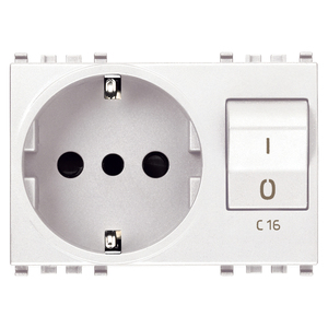 2P+T 16A P30 ซ็อกเก็ตอินทบเอ็มที C16 สีขาว - Product Image 1