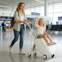 Valise de voyage rigide pour enfants, de haute qualité, OEM, avec roues lisses, pour poussette et extérieur