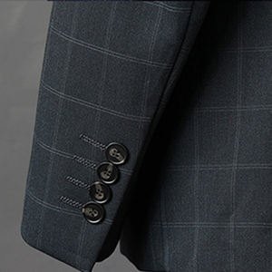 Costume 3 pièces slim à carreaux <span class=keywords><strong>anglais</strong></span> pour <span class=keywords><strong>homme</strong></span>, veste <span class=keywords><strong>blazer</strong></span> pour mariage, marié et affaires décontractées, <span class=keywords><strong>blazer</strong></span> formel grande taille pour <span class=keywords><strong>homme</strong></span> - Product Image 5