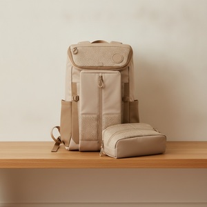 Sac à dos de pickleball KEIRYO personnalisé en nylon léger avec compartiment à chaussures, 30-40L, fermeture éclair, résistant à l'eau, sac de raquette portable - Product Image 2
