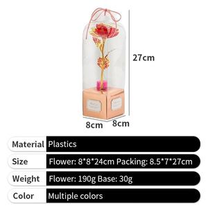 Regalo Personalizado para el Día de San Valentín, Rosa Roja Seca en Plástico, Regalo para Mujer con Caja - Product Image 2