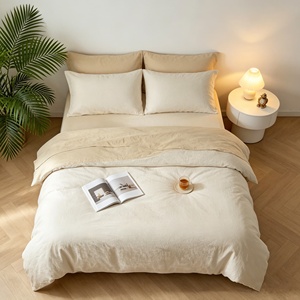 Fabricant professionnel, housse de couette personnalisée en polyester 100% pour lit double ou queen size, jaune, pour enfants - Product Image 1