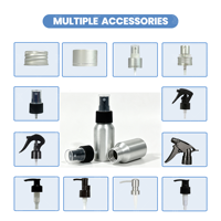 Envase Metálico Personalizado de Aluminio para Perfume en Aerosol de 35*65mm y 30ml, Spray para Quemaduras, Spray de Vitaminas, Spray para Dolores Musculares