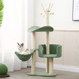 Grosir penjualan terlaris disesuaikan ukuran besar kayu hewan peliharaan rumah menara Kondominium pohon kucing - Product Image 4