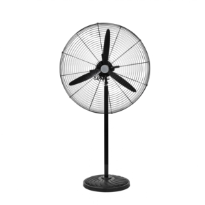 Ventilador Industrial de Pedestal Redondo de Metal de 20/26/30 Pulgadas, Refrigerado por Aire, 3 Velocidades, Alta Eficiencia, para Uso en Exteriores, Hoteles y Ventilación Industrial - Product Image 1