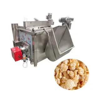 Electric Chicken Nuggets Batch Fryer French Fries Potato Chips Automatic Stirring Frying Machine