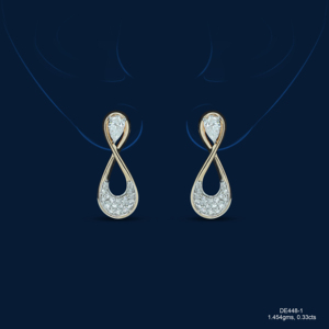 High Quality Classic Lab Grown Pear Cut Diamond <b>Earrings</b> Rose Gold Plated Timeless Fine Jewelry Women Wedding Anniversary Luxury - Product Image 1