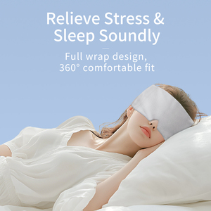 Masque de sommeil lesté en velours à marque privée, luxe, relaxation par la gravité, aide au sommeil, doux, occultant, accessoire de sommeil pour voyage et maison, personnalisable - Product Image 1