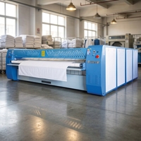 Mesin Setrika Kain Multi Roller Operasi Sederhana Otomatis Penuh untuk Laundry Industri dan Laundromat, Setrika Uap Flatwork
