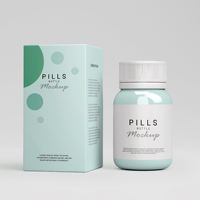 Customized Product Small Box Plain White Cardboard Paper Box for Medicine Supplement Bottle Packaging